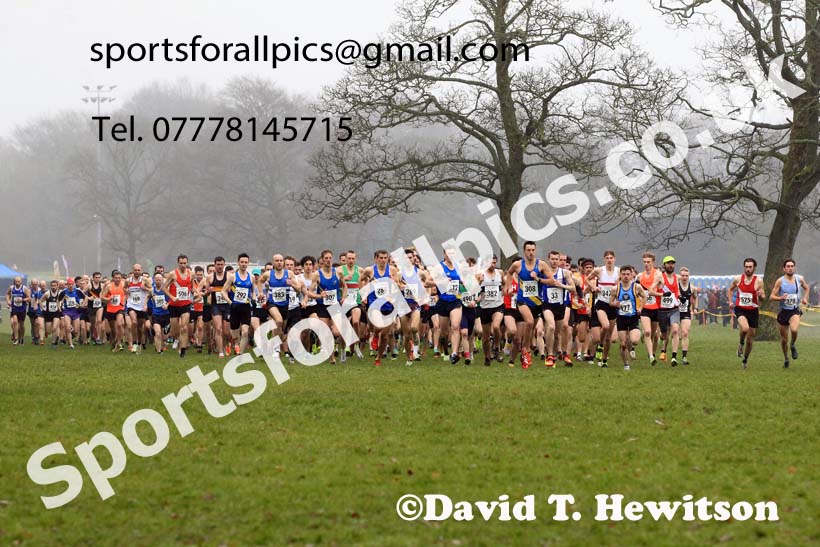 Senior Mens 2023 Northern Cross Country Champs., Witton Park, Blackburn. Photo: David T. Hewitson/Sports for All Pics